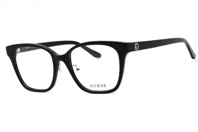 Guess Gu50153d Rectangular Acetate Eyeglasses In Black