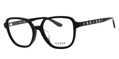 Guess Gu50154-d Asian Fit Women's Glasses, Black, Size 52