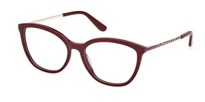 Guess Gu50171 Women's Glasses, Burgundy, Size 53 In Brown