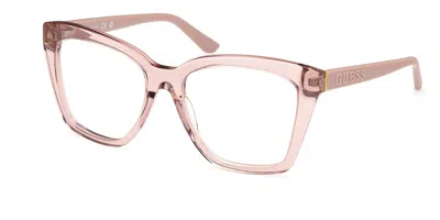 Guess Gu50173 Women's Glasses, Brown, Size 55 In Pink