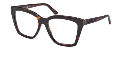 Guess Gu50173 Women's Glasses, Tortoiseshell, Size 55 In Brown