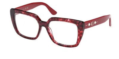 Guess Gu50174 Women's Glasses, Tortoiseshell, Size 54 In Burgundy