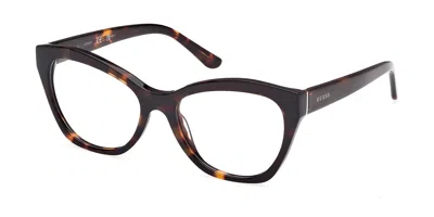 Guess Gu50177 Women's Glasses, Tortoiseshell, Size 54 In Black