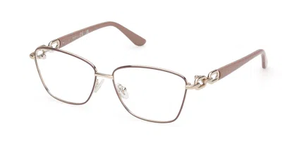 Guess Gu50179 Women's Glasses, Brown, Size 57 In Gold