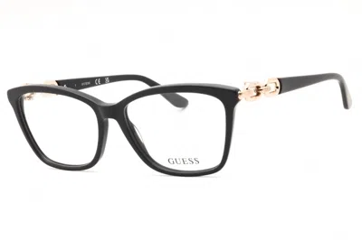 Guess Gu50181 Cat-eye Acetate Eyeglasses In Black