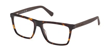 Guess Gu50186 Men's Glasses, Tortoiseshell, Size 55 In Brown