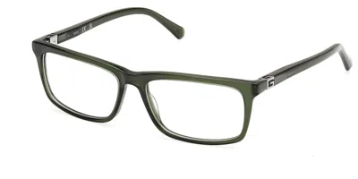 Guess Gu50190 096 Men's Glasses Green Size 56 - Free Lenses - Blue Light Block Available In Black