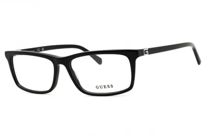 Guess Gu50190 Rectangular Acetate Eyeglasses In Black