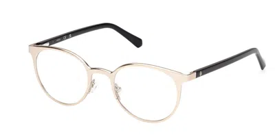 Guess Gu50192 032 Men's Glasses Gold Size 49 - Free Lenses - Blue Light Block Available In Shiny Pale Gold