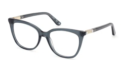Guess Gu50197 Women's Glasses, Blue, Size 52 In Gray