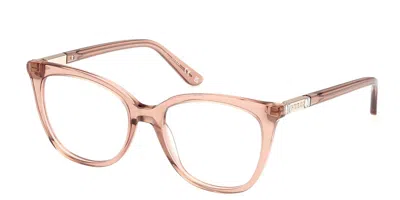 Guess Gu50197 Women's Glasses, Brown, Size 52 In Pink