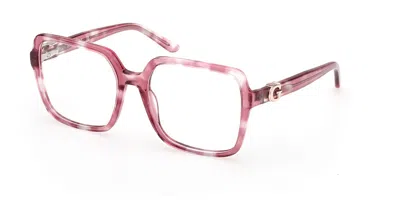 Guess Gu50228 Women's Glasses, Tortoiseshell, Size 56 In Pink