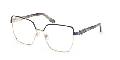 Guess Gu50229 085 Women's Glasses Blue Size 57 - Free Lenses - Blue Light Block Available In Multi