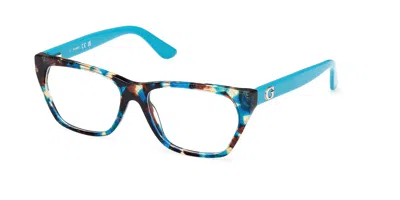 Guess Gu50234 087 Women's Glasses Tortoiseshell Size 54 - Free Lenses - Blue Light Block Available In Turquoise,tortoise