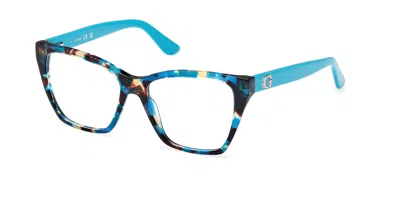 Guess Gu50235 Women's Glasses, Tortoiseshell, Size 52 In Blue