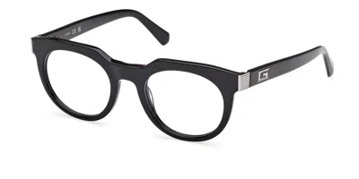 Guess Gu50241 001 Men's Glasses Black Size 49 - Free Lenses - Blue Light Block Available In Shiny Black