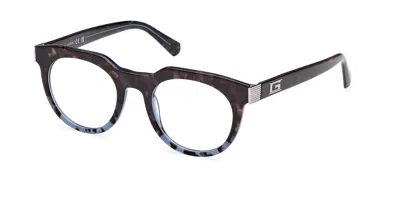 Guess Gu50241 092 Men's Glasses Tortoiseshell Size 49 - Free Lenses - Blue Light Block Available In Blue,tortoise