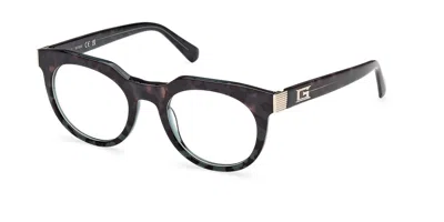 Guess Gu50241 098 Men's Glasses Tortoiseshell Size 49 - Free Lenses - Blue Light Block Available In Dark Green,tortoise