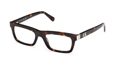 Guess Gu50242 052 Men's Glasses Tortoiseshell Size 53 - Free Lenses - Blue Light Block Available In Brown