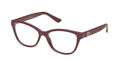 Guess Gu50307 069 Occhiali Da Vista Borgogna Per Donna (solo Montatura) In Brown
