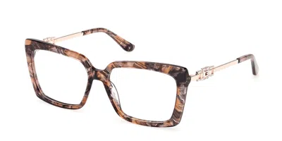 Guess Gu50318 074 Occhiali Da Vista Tartarugatishell Per Donna (solo Montatura) In Multi