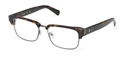 Guess Gu50330 052 Men's Glasses Tortoiseshell Size 55 - Free Lenses - Blue Light Block Available In Brown