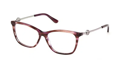 Guess Gu50349 068 Women's Glasses Burgundy Size 52 - Free Lenses - Blue Light Block Available In Brown