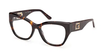 Guess Gu50356 052 Women's Glasses Tortoiseshell Size 52 - Free Lenses - Blue Light Block Available In Brown