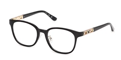 Guess Gu50378-d Asian Fit 001 Women's Glasses Black Size 52 - Free Lenses - Blue Light Block Available