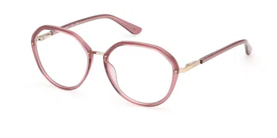 Guess Gu50387 074 Women's Glasses Gold Size 53 - Free Lenses - Blue Light Block Available In Pink