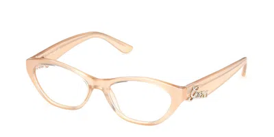 Guess Gu50389 044 Women's Glasses Orange Size 52 - Free Lenses - Blue Light Block Available In Brown