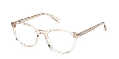 Guess Gu50390 045 Men's Glasses Brown Size 50 - Free Lenses - Blue Light Block Available In Transparent Shiny Light Brown