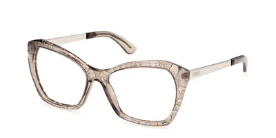 Guess Gu50441 Women's Glasses, Green, Size 54 In Brown