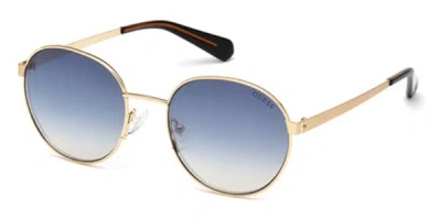 Guess Gu5202 32x Men's Sunglasses Gold Size 52 In Neutral
