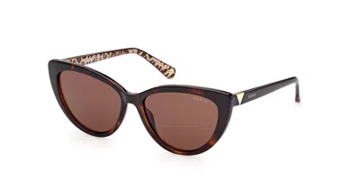 Guess Gu5211 52e Men's Sunglasses Tortoiseshell Size 56 In Brown