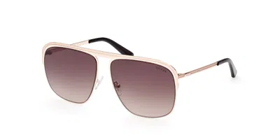 Guess Gu5225 32f Men's Sunglasses Gold Size 59