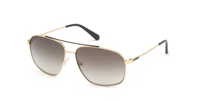 Guess Gu6973 32p Men's Sunglasses Gold Size 61