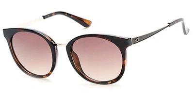 Guess Gu7459 52f Women's Sunglasses Tortoiseshell Size 52 In Pink