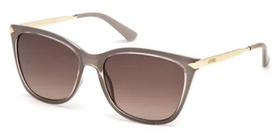 Guess Gu7483 57f Women's Sunglasses Brown Size 56