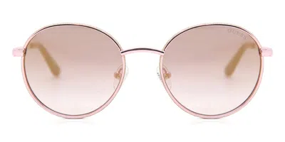 Guess Gu7556 28u Women's Sunglasses Gold Size 51