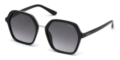 Guess Gu7557 01b Women's Sunglasses Black Size 54