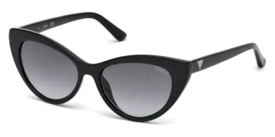 Guess Gu7565 01b Women's Sunglasses Black Size 53