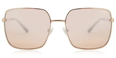 Guess Gu7615 28u Women's Sunglasses Gold Size 56