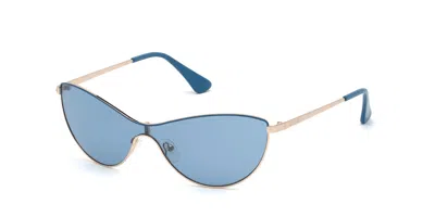 Guess Gu7630 92v Women's Sunglasses Blue Size 62