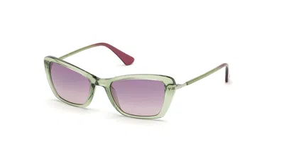 Guess Gu7654 93y Women's Sunglasses Green Size 52 In Pink