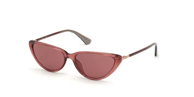 Guess Gu7656 69s Occhiali Da Sole Borgogna Per Donna In Red