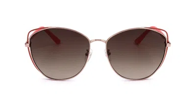 Guess Gu7712d Asian Fit 28f Women's Sunglasses Gold Size 61