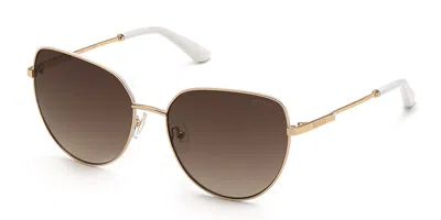 Guess Gu7784 28f Women's Sunglasses Gold Size 59
