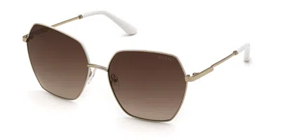 Guess Gu7785 32f Occhiali Da Sole Oro Per Donna In Gold