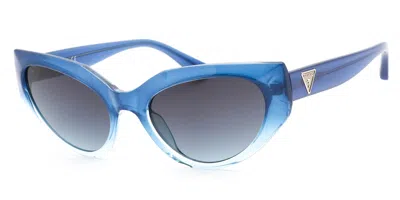 Guess Gu7787-a Asian Fit 92w Women's Sunglasses Blue Size 57